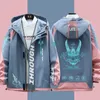 Spel Genshin Impact Xiao Cosplay Kostym Långärmad Mode Jacka Coat Kläder Unisex Hoodie Zipper Hooded Sweatshirt Coat Top Y0903