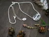 Schwarzer Bär in Wildblumenwiese Anhänger Halskette Bäume Charm Halsketten für Frauen Damen Mode Hochzeit Schmuck Accessoires