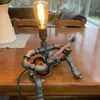 Table Lamps Steampunk Style Lamp - Guitar Player Retro Robot