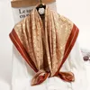 Printemps femmes grand carré 100% soie naturelle enveloppes de luxe châles foulard cou Bandana femme foulard