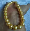 9-10 mm Złote Naturalne Perły Perl Naszyjnik 20-calowy prezent dla kobiet biżuteria ślubna