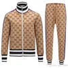 Vårens höst New Fashion Casual Mens Sportswear Zipper Jacket and Pants