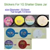 3.5G 꽃 유리 항아리 레이블 꿀 롤빵 팬케이크 Pomelo Blanco 정글 소년 Runtz 스티커 1G Shatter Jars에 대 한 Sharklato Stikcers