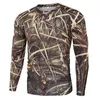 Summer Quick-drying Camouflage T-shirts Breathable Long-sleeved Military Clothes Outdoor Hunting Hiking Camping Climbing Shirts 210716