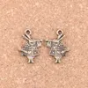 86 sztuk Antique Silver Bronze Plated Trumpet Rabbit Charms Wisiorek DIY Naszyjnik Bransoletka Ustalenia Bransoletka 21 * 15mm