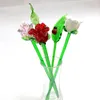 Decorative Objects & Figurines Hand Blown Glass Rose Flower Art Craft Wedding Valentine's Day Favors Gifts Table Decoration Ornament Lon