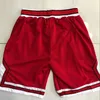 Authentic Classic Retro Basketball Shorts With Pockets Real Embroidered Baskeball Pocket Short Breathable Gym Training Beach Pants Sweatpants Pant