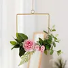 Dekorativa blommor kransar nordisk stil vägg hängande dekoration konstgjord krans modern minimalistisk kreativ vardagsrum växt falsk blomma