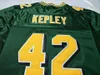 Chen37 Custom Men Mold Youth Women Vintage Edmonton Eskimos #42 Дэн Кепли футбольной майки S-5XL или пользовательский