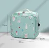 Baby Diaper Torba Drukowana Wodoodporna Sucha Nappy Zipper Torebka Wózek Handbag Carry Pack Travel Outdoor Mokre Torby do przechowywania kieszeń