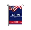 Trump 2024 Flagga Maga Kag Republikanska USA Flaggor Anti Biden Aldrig Amerika President Donald Funny Garden Campaign Banner EEB5747