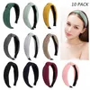 Noeud croisé solide mode bandeau tricoté filles arc cheveux cerceau cheveux lunette doux daim noué bandeau cheveux accessoires