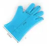 NEWmitts Silicone gloves microwave oven baking waterproof non-slip five-finger heart shape heat insulation kitchen BBQ grill RRD8250
