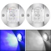 Боковой свет Круглый автомобиль Холодный транки Transom Truck 12V 6LED Transom Stern Light для морской лодки Яхта поворот сигнал света задняя задняя лампа