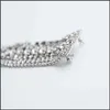 Pinos j￳ias de j￳ias feminina declara￧￣o feminina Moda sier color metal bling shinestone cadeia longa borla grandes broches para mulheres joias de festa gota