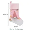 LED leuchten Weihnachtsstrumpfgeschenksack Weihnachtsbaum Anhänger Dekorationen Ornament Socken Süßigkeiten Tasche Home Party Dekorationen A851