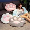 Armchair Seat Cat Paw Cushion for Office Dinning Chair Desk Backrest Decor Pillow Cartoons Massage Child Girl Gift 211203