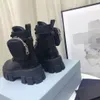 Женские дизайнеры ROIS Monolith Boots Laugle Neylon Combat Boots Real Feature Designer зимний Мартин Лозаклевленные сумку Прикрепленные лодыжки K8TW #