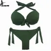Eonar Bikini Solid Swimsuits Mulheres Push Up Set Brazilian Cut / Classic Breaking Ternos Sexy Plus Size Swimwear 211120