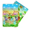 Baby Play Mat Bollableable Minal Puzzle Ковер Складная Playmat Разрабатывает ползание Мультфильм Мультфильм Игра Игровая площадка Игрушка Двухместный Коврик 210724