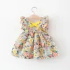 2021 verão toddler meninas vestido para bebê bonito impressão 1 ano aniversário princesa vestidos recém-nascidos menina bebê roupas roupas infantis q0716