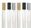 Market Mini Perfume Sample Bottles 15ml Glass Travel Empty Spray Atomizer With Black Gold Silver Cap On Promotion