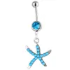 YYJFF D0163 Sea Star Body Piercing Jewelry Belly Button Navel Rings