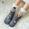Sevimli Koyun Karikatür Bayanlar Çorap Kış Kalın Sıcak Kat Çorap Yumuşak Nefes Uyku Çorap Yıl Nefesli Hediye Noel Çorap 211221