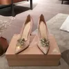 2021 Gute Qualität Mode Frauen Luxurys Designer Schuhe Designer Sandalen Damen Luxus High Heels Sandale Kleid Schuhe mit Box Größe 35-41 -M751