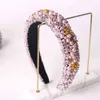 Baroque Baroque Bandes de strass rembourrées Bandons pour femmes Luxury Crystal Full Crystal Bands Secoues Accessoires de cheveux