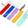 Aluminum Alloy Durable Metal Students 4.7" 12cm Range Straight Ruler Measuring Pocket Multi Tool with Keyring Attachement - 5 Colors 1379 T2