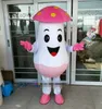 Costume della mascotte del fungo rosa di Halloween Personaggio dei cartoni animati di alta qualità Carnevale Festival Fancy dress Xmas Adults Size Birthday Party Outdoor Outfit