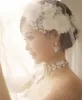 Coiffes accessoires de mariage en dentelle de dentelle nuptiale à la main cristaux de cheveux fleurs bijoux perles de coiffure
