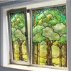 Benutzerdefinierte selbstklebende Folie für Fenster, statisch haftend, Sichtschutz, Glasaufkleber, mattierte Fensteraufkleber, Buntglasfolie 210317