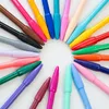 Bolígrafos de Gel, bolígrafo de acuarela coreano, 12/24, 36 colores, juego de grafiti de pintura de fibra, planificador de línea fina, accesorios para diario, papelería