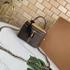 Makeup women cosmetic bags crossbody luxury designer shoulder tote purse high quality genuine leather girl fashion handbags