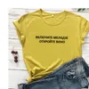 Ligue a Tee de Meladze Abra a carta do russo do vinho Imprimir Chegada das mulheres Mulheres engraçadas de algodão curto de algodão Tops T-shirt