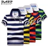 Stripe Cotton Fashion Business Summer Новая повседневная вышивка Polo Shirt Men Big Size 210329