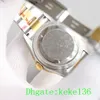 3 kolory Top Men Watch Wristwatches 326933 42mm Złota stal Dwa tony ETA Cal.9100 Ruch GMT Miesiąc Kalendarz Prace Luminescencyjne Automatyczne Mechaniczne Zegarki