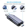 Lettore di schede di memoria USB 3.0 di tipo C 3 in 1 Adattatore per schede micro OTG SD TF per PC Tablet telefono cellulare