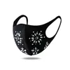 Designer Sequin Gezichtsmasker Rhinestone Bling Katoen Mond Maskers voor Dames Klassieke Zwarte Stofdichte Haze Anti Dust Facemask W-00801