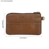 Purses THINKTHENDO Fashion Men's Coin Vintage Leather Mini Purse Card Case Holder Wallet Clutch Male Short Zipper Small Change Bag