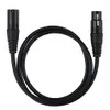 Câble d'extension de Microphone XLR mâle à femelle à 3 broches, câbles Audio M/F OFC, ligne de fil 1m 1.8m 3m 4.5m 5m 6m 7.6m 10m 15m 20m