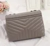 Дизайнеры женские сумочки Lou-Lou-Scelling Bags Square Fat Loulou Chain Bag Lou Real Leather Woman