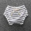 Meninas meninos ins shorts bebê crianças verão harem quente calça criança criança crianças listra sólida cores casuais estilo solto calças