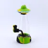 Novo 8.9 '' UFO vidro Bubbler Tubos de água Shisha Hookah Fumar Tabaco Bongs Dabs Rig Silicone para