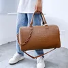 Duffel Çanta Kadın Seyahat Timsah PU Duffle Lüks Tasarımcı Büyük Kapasiteli Gece Çanta Rahat Bavul Bagaj Çanta