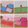 100 * 70MM / 3.9 * 2.8INCH 50Pcs / Lot Produit de papier offset Mini Enveloppe de carte de membre colorée Simple Petites cartes de nom de voeux Enveloppes de couleur unie vierges JY0639