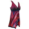 Zafuaz impressão tankini swimsuit mulheres plus size swimwear gradient dois peça de natação terno maiô curto maillot de bain 210604