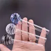 Großhandel 4 Zoll 3 cm Kugel Glas Ölbrenner Rohr Streifen Farbe Glas Ölbrenner Klar Tolles Rohr Glasrohr Ölnagelrohr